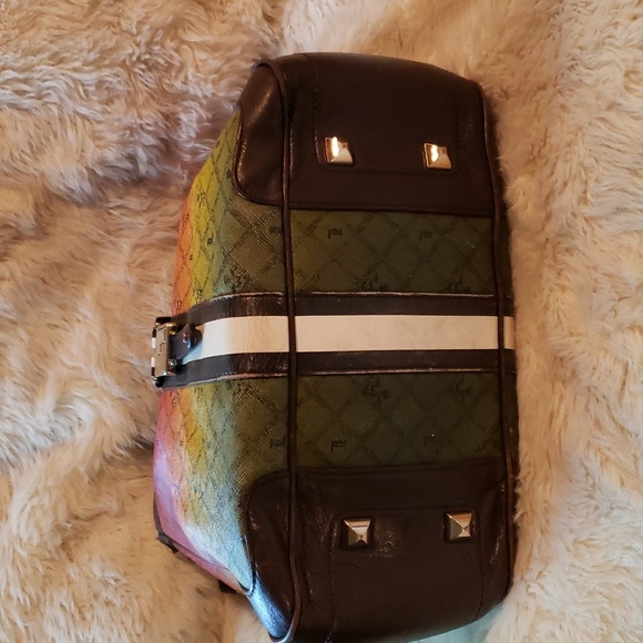 L.A.M.B. Signature Rasta Commodore Hobo Handbag - Picture 6 of 8